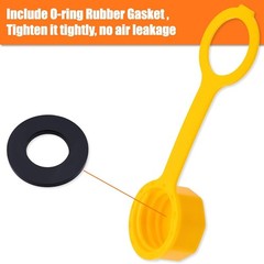 Durable 2-Piece Yellow Gas Can Vent Caps – Effortless Replacement Solution