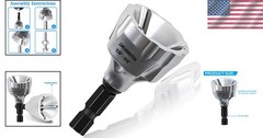 Ergonomic Heavy-Duty Chamfer Tool with Tungsten Blades for Metal & PVC 1/8″-3/4″