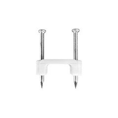 250-Pack 1/2 Inch Plastic Cable Staples for Power and Low-Voltage Cables