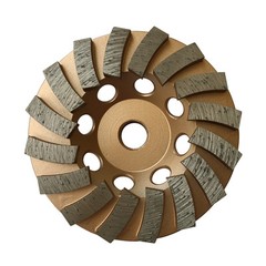 4″ Concrete Grinding Cup Wheels 16 Diamond Abrasive Seg 5/8″-11 Arbor