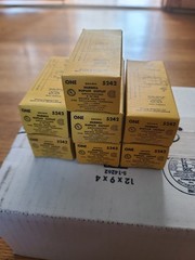 Lot of 7 Hubbell 5242 Brown Bakelite Duplex Outlet 15A 125V Grounding 3-Wire US