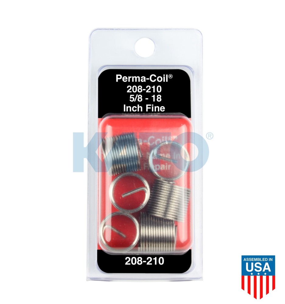 5/8-18 Thread Repair Pack Perma-Coil 208-210 (6 Insert) Helicoil 5528-10