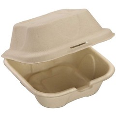 [100 Pack] Compostable Take Out Food Containers 6×6 To Go Boxes by Avant Grub