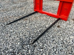 PROWorks Dual Hay Bale Spear Fork Attachment Fits Skid Steer Quick Attach