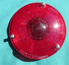 Signal-Stat CYCLOSTAT II RED Tail Light Lamp Lens 4-1/8″ SAE-STI-64-Wht-way cap