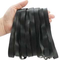 Large Rubber Bands Heavy Duty 30PCS Size #107 Elastic Long Rubber Bands Black