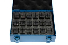 TEMCo TH0416 18-Pair Die Set for the TH0006 Hydraulic Cable Lug Crimper