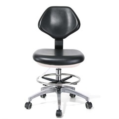 US Adjustable Stool Doctor Chair Hydraulic Rolling for Dental Massage Salon Spa