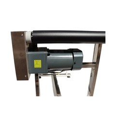 82.6×15.7in PVC Belt Industrial Conveyor w/ Double Guardrails 110V Speed Adjust