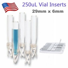 1000PCS 2ml Clear/Amber Vials+Screw Caps PTFE w/Writing Area+250uL Vials Inserts