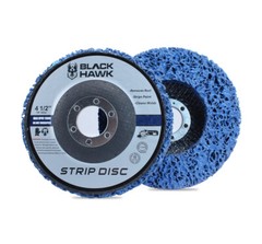 5 Pack 4.5″x7/8″ Black Hawk Easy Strip 4-1/2″ Discs Remove Paint Rust & Clean