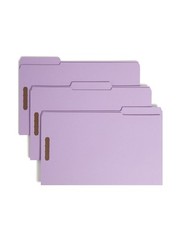 Smead Fastener File Folder 2 Fasteners Reinforced 1/3-Cut Tab Legal Size
