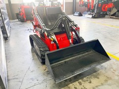 880KG Mini Skid Steer Stand-On Track Loader 23HP Gas RATO Engine 2 Pumps Compact