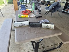 2 drywall master flat boxes a 7 inch and 10 inch and a tapetech hotmud box