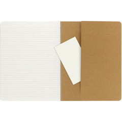 Moleskine Cahier Journals 9-3/4″ x 7-1/2″, Ruled, Kraft, Set of 6