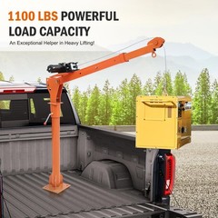 ❤️Electric Pickup Truck Crane Hoist Crane 1100 lbs 360° Swivel Hoist Lift 1100 L