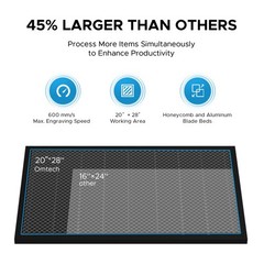 OMTech 80W 20″x28″ CO2 Laser Engraver Engraving Machine w. CW-5200 Water Chiller