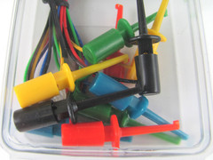 Test Leads- 5 Multi-Color – Mini Grabber IC Clips – 16″ Long Philmore 500, NEW!