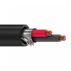 1000′ Belden 6500FE 22 AWG 2 Conductor Shielded Plenum Security Cable 300V