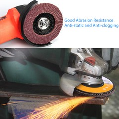 20x 4.5″ 4-1/2 Flap Discs 40 60 80 120 Grit Sanding Grinding Wheels Assorted T27