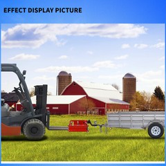 2″ Trailer Hitch Receiver Dual Pallet Fork Forklift Towing Adapter Attachment