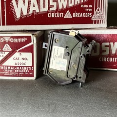 Wadsworth A220A Type A 20 Amp 2 Pole 2P METAL FOOT Circuit Breaker A220 NEW!!!