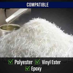 3 Pounds Chopped Fiberglass Strands 1/4″ Fiber Glass (3 Packs of 1 Pound)