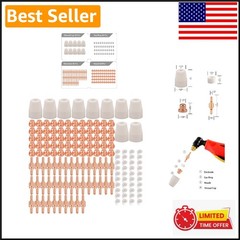 150PCS Plasma Cutting Nozzle & Electrode Set for CUT-40/CUT-50D Precision