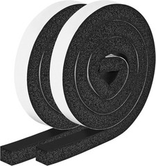 Foam Strips with Adhesive, 1 Inch Wide X 1 Inch Thick, Neoprene Weather Strip…