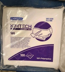 Kimberly Clark KIMTECH 33390 Pure W4 Dry Wipers 12″X12″ Pack of 100 Wipers New