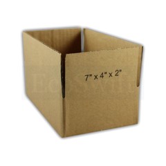 200 7x4x2 EcoSwift Cardboard Packing Moving Shipping Boxes Corrugated Box Carton
