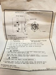 SPX Stone/Fenner KP25 AFC Series Gear Distribution Hydraulic Pump, PS-2.5 GPM