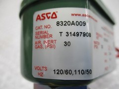 ASCO 8320A009 VALVE NSNP