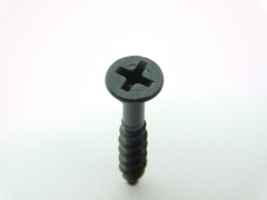 (100-250-500-1000) #7 x 1″ Flat Head NIBS Phillips Coarse Black Wood Screws HF