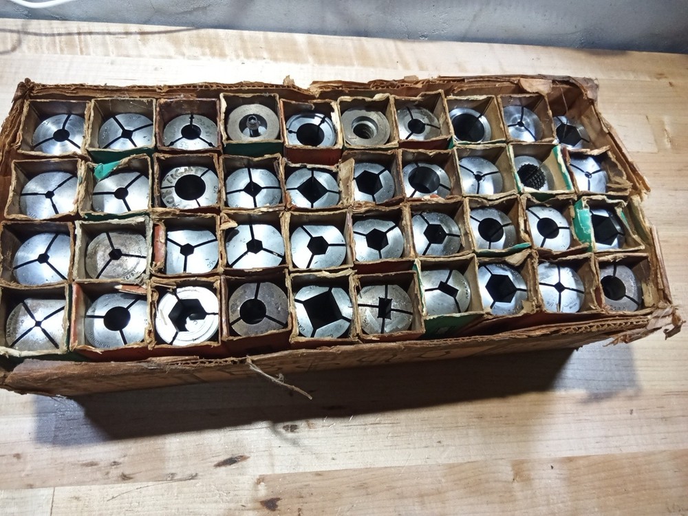 lot of 38 HARDINGE 5C COLLETS assorted used original boxes