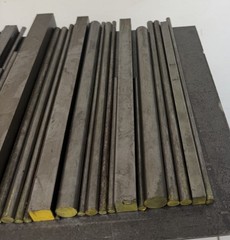 1018 Steel Bar Stock Lot – Round & Square – 34 PCS – 21.50 LB Total
