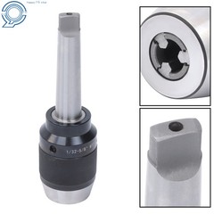 1/32-5/8 Keyless Chuck MT3 Integral Shank Steel Construction for Lathe Mill