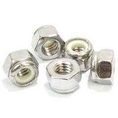 304 18-8 Locknut, Nylon Insert 4#,6#,8#,10#,1/4,5/16,3/8,7/16,1/2,5/8,3/4,7/8,1