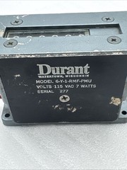 Vintage Durant 6-Y-1-RMF-PMU Electric Counter, 115 VAC, 7W Untested Scratched