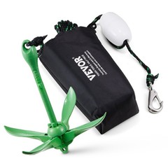 Kayak Anchor Kit,3.5 lb Paddle Board Anchor Kit with 26.2 ft/8 m Rope and Buoy