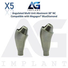 5 Angled 30° Multi Unit Prosthetic NC Int Hex Megagen® BlueDiamond Compatible