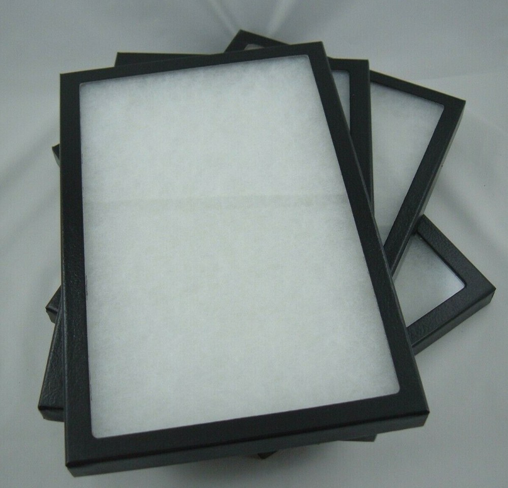 4-8X12 X 7-8 ” display black Riker Mount showcase collectors frames made in USA