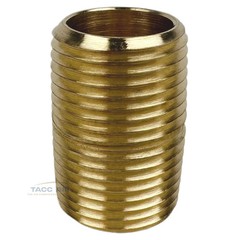 10 Pack Brass Close Pipe Nipple Fitting 1/2″ MNPT x 1/2″ NPT Male Adapter