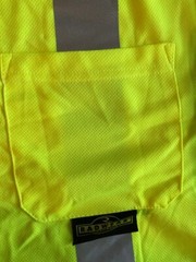 New Radians Size 4XL High Vis Yellow/Gray Black Mesh Short Sleeve Shirt NWT