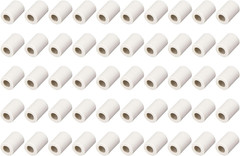 50Pcs 4Mm Dia Ceramic Tube Insulated Electronic Wire Bundle Heat Insulation Prot