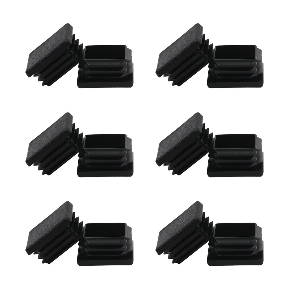 2 Inch 2X2 Square Tube End Cap Plastic Plugs 12 Pack, 2 Inch 2X2 Square Tubing
