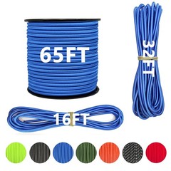 1/4″ x 32′ Marine Grade Bungee Cord Elastic Shock Cord, Kayak Stretch String Rop