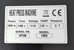 NEW – Fitinhot-5 Ton Portable Hydraulic Heating Plate Press 2.3×4.7″ -WE PAY S&H