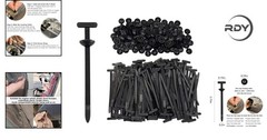 150 Count Black Nylon Cable Tie Buckles – Strong, Secure & Chemical Resistant