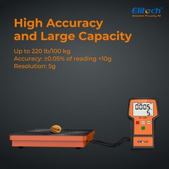 Elitech Manifold Gauge PT-500/800+220LBS Scale LMC-100A+Leak detector CLD-100